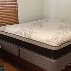 California King Pillow Top Mattress and Box Spring
