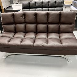 Leather Futon (2 Color Options Black And Brown)