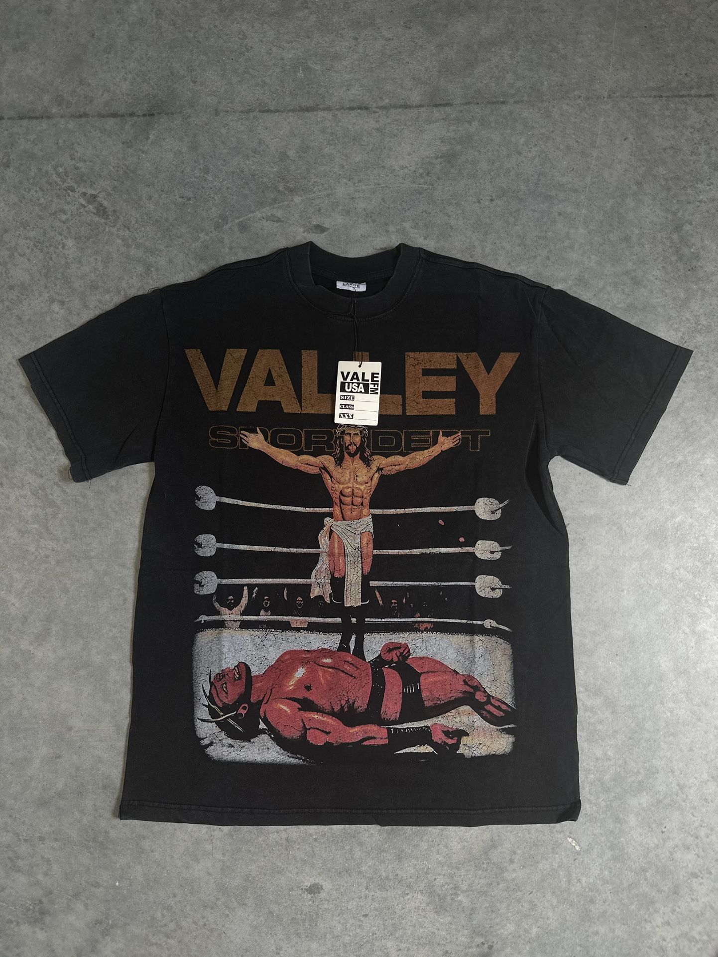 Valley JESUS BOXING VICTORY TEE (Size: L)