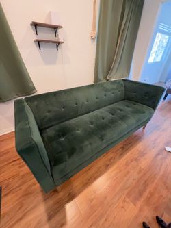 Green Velvet Sofa