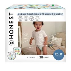 The Honest Company Clean Conscious Disposable Training Pants- Size 2T/3T - 38ct