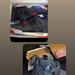 2 Pair Of Jordan 4 (Rare Air & Black Cat)