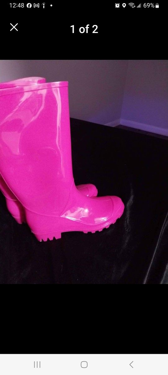 Pink Sniw / Rain Boots