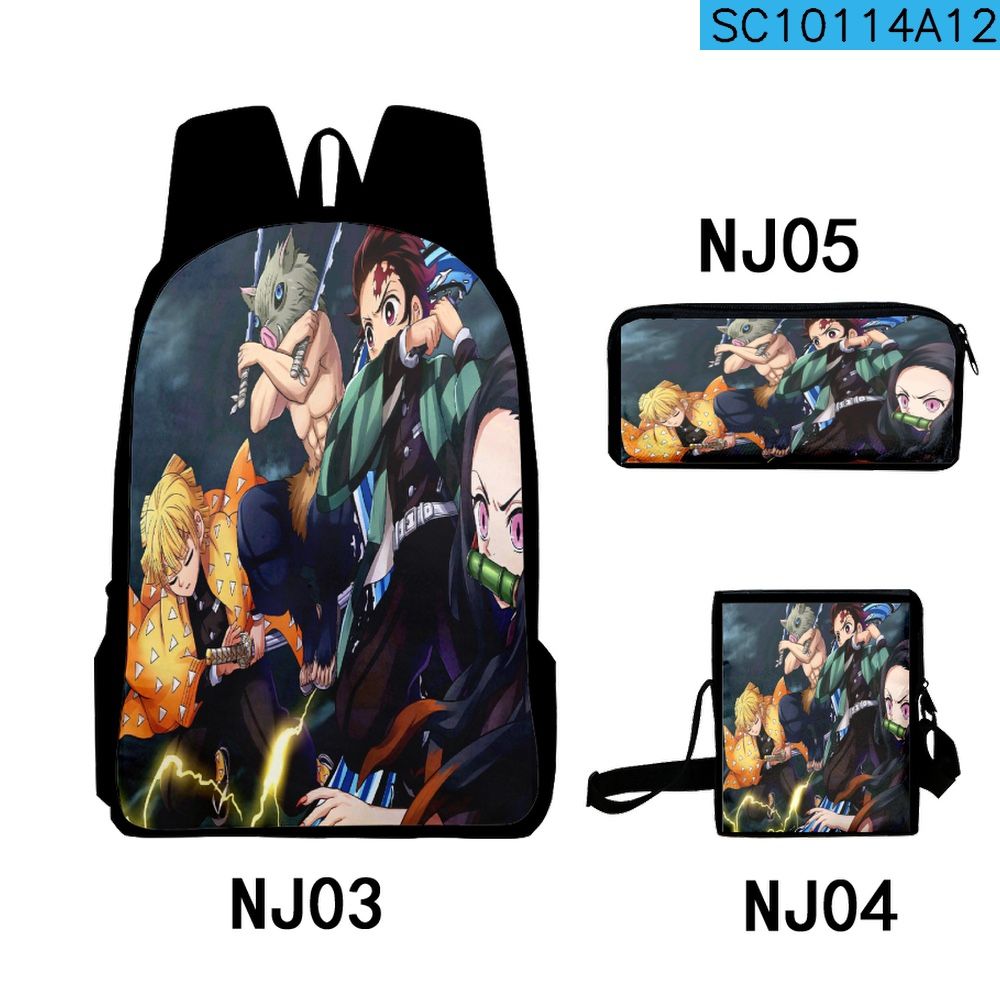 Brand New 3 Piece Bagpack Anime Never Used