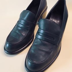 Franco Sarto Navy Leather Shoes