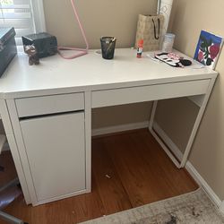 2 Ikea White Desks