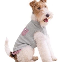 KYEESE Waffle Dog Shirts Soft Stretchy Dog T-Shirts Lightweight Dog Tank Top Sleeveless Dog Vest Bre