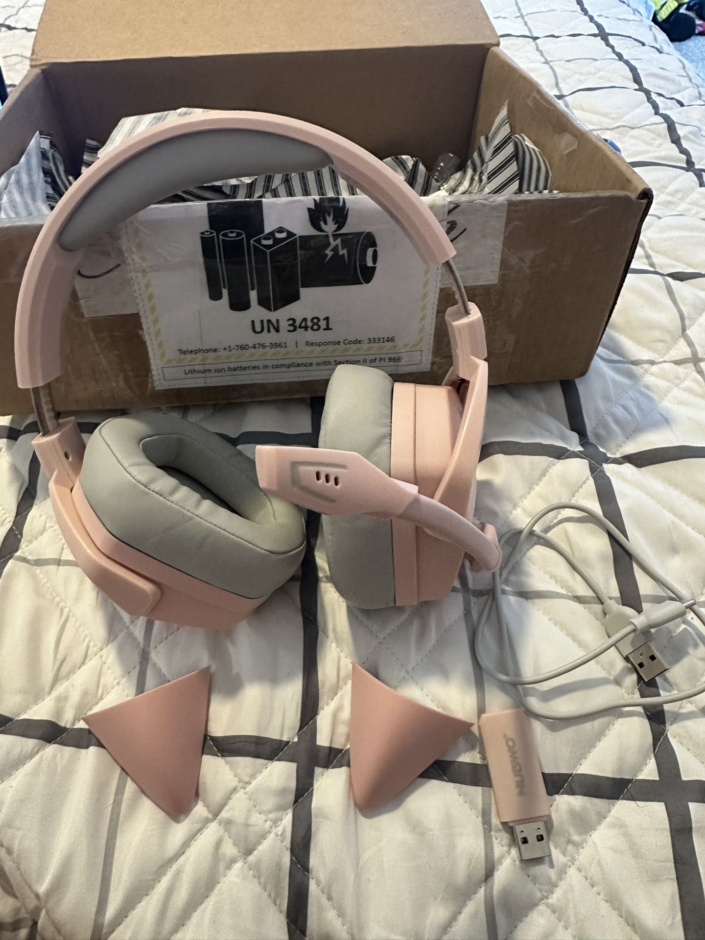 Cat Ear Wireless Pink Gaming Headset