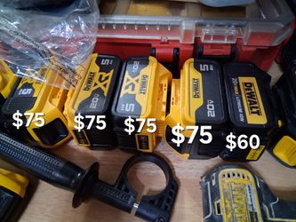 Dewalt Batteries $75 Each 