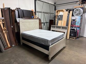 Full Bed Frame with Headboard and Footboard