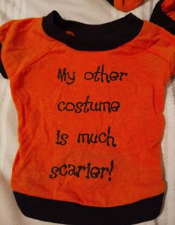 PET TSHIRT HALLOWEEN COSTUME, BRAND NEW, 3 DESIGNS TO CHOOSE FROM+ 4 In Blk, COTTON