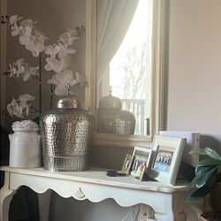  French Style Mirror And Table 