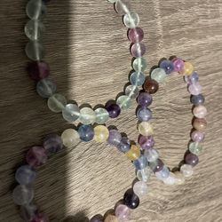 rainbow flourite bracelets