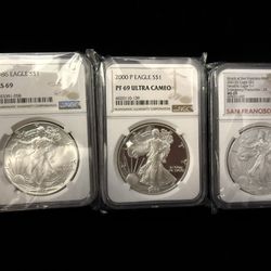 American Silver Eagle Graded