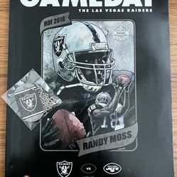 Las Vegas RAIDERS vs New York JETS GameDay Official Program 2023 NFL  + Dog Tag