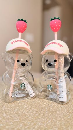 Pink Barista Glass Cold Cup