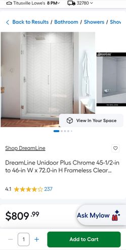 Dreamline Glass shower door