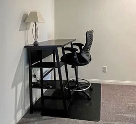 Desk and chair