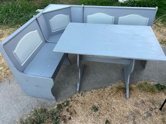 Dining table with bench storage seat