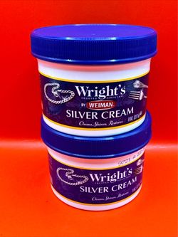 2PK~Wright's SILVER CREAM JEWELERY POLISH 8OZ EA