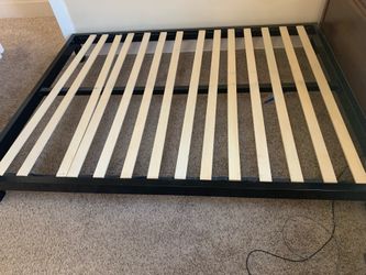 Queen metal bed frame