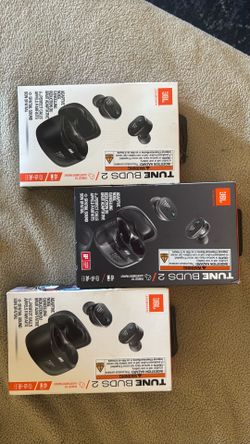 3 pairs of brand new JBL Tune Buds 2 Wireless Earbuds