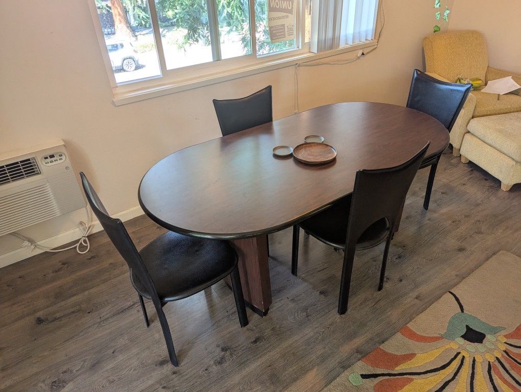 Wood Table Dining Room Office