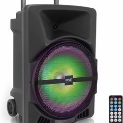 Wireless Portable PA Speaker System -1200W High Powered Bluetooth Compatible Ind