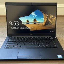 Dell Latitude 7390, Intel i7, 16 GB Memory, 256 GB SSD, Touch screen