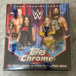 WWE Topps Chrome 2026 Trading Cards Mega Box NEW