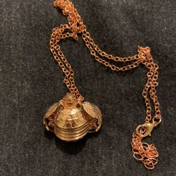 Rose Gold Angel Necklace Locket 