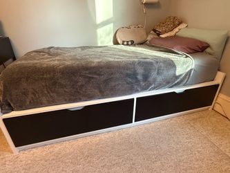 IKEA Flaxa Bed Frame with Storage