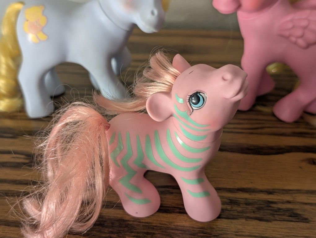 G1 My Little Pony ZIG ZAG the Zebra 1987 Pony Friends Vintage Hasbro