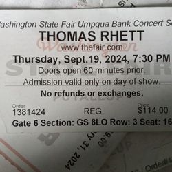 2 Thomas Rhett Concert Tickets