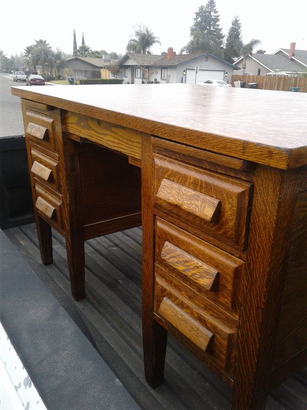 Tiger Wood Desk For Sale In Tulare Ca Offerup