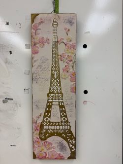 Eiffel Tower Mixed Media Wall Art