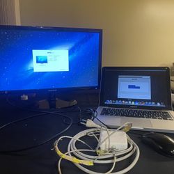 MacBook Pro 13”  (2.9 GHz, i7, 8GB Ram, 1 TB) and Samsung Monitor