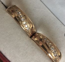 Gold plated14K wedding rings. No gold. Won’t fade. Size 9 and 10.