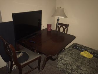 1927 antique table and 3 chairs