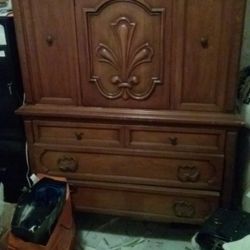 Antique Solid Wood Dresser