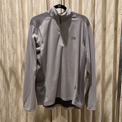 NorthFace Men’s Large Quarter Zip Gray