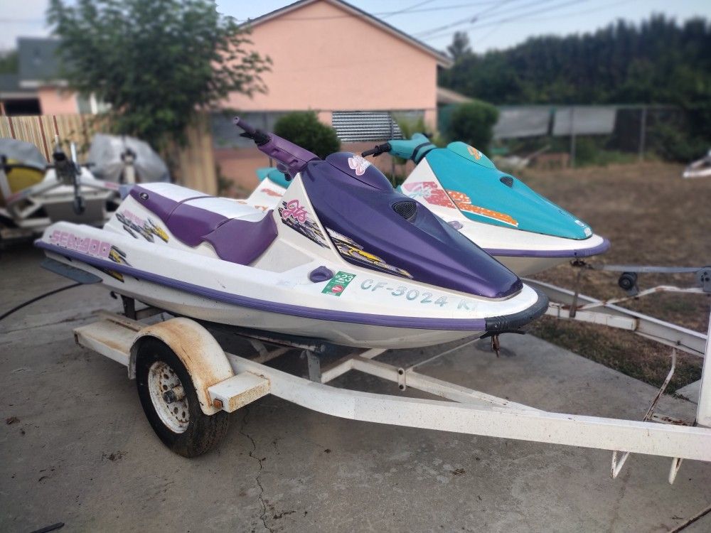 2000 SEADOO GTS 1900 RUNNING CONDITION PURPLE CURRENT TAGS AND TITLE