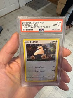PSA 10 Snorlax Holo Pokemon SWSH Card #140