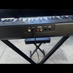 Alsis Electronic Keyboard With X Stand , Bench, Sustain Pedal  And Auxiliary Headphone Adaptor.