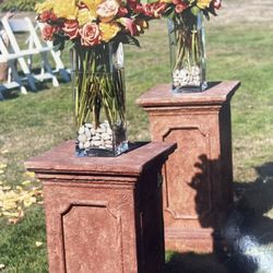 2 Molbaks Pillar Stands- great For Weddings And Events!
