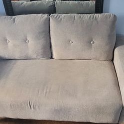 Gray Office Loveseat 