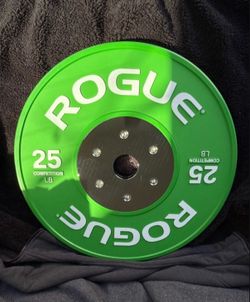 Rogue weightlifting plates (gym)