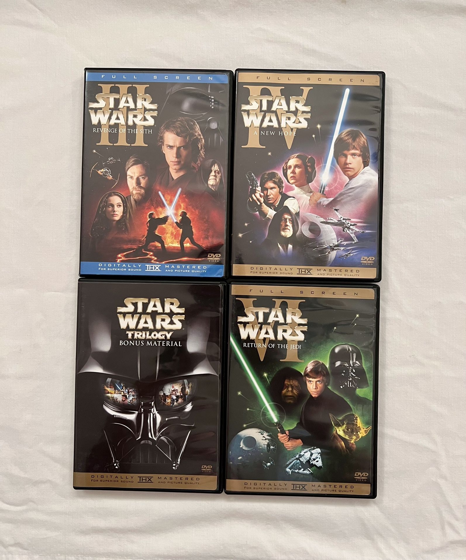 Star Wars Trilogy DVD box set of 4 Plus 3 Movies DVD