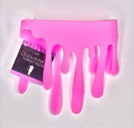 Target Bullseye Playground Halloween Glow in the Dark Pink Slime Tumbler Sleeve