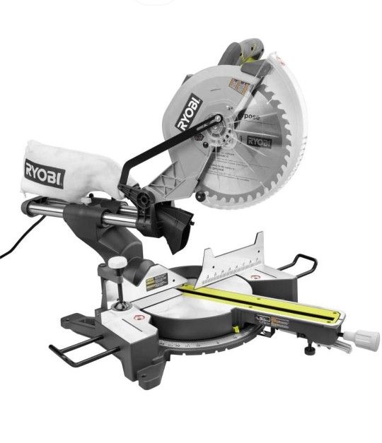 ryobi 12 in. sliding, Dual Bevel compound miter saw... 